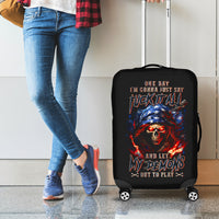 American Skull Luggage Cover One Day I Gonna Fuck It All - Wonder Print Shop