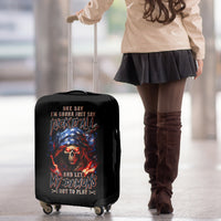 American Skull Luggage Cover One Day I Gonna Fuck It All - Wonder Print Shop