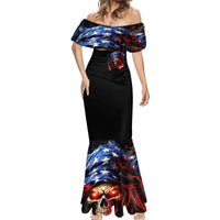 American Skull Mermaid Dress One Day I Gonna Fuck It All - Wonder Print Shop