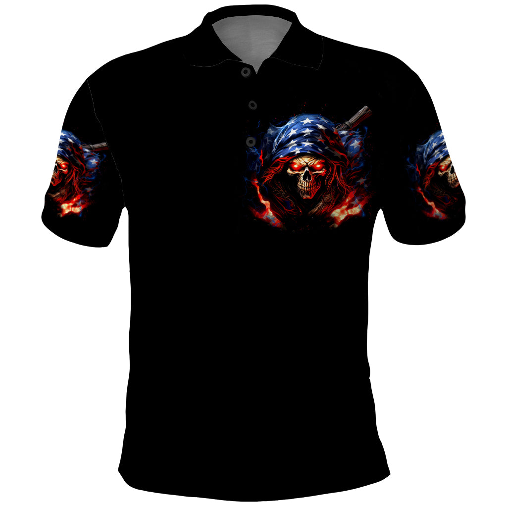 American Skull Polo Shirt One Day I Gonna Fuck It All - Wonder Print Shop