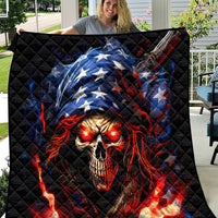 American Skull Quilt One Day I Gonna Fuck It All - Wonder Print Shop