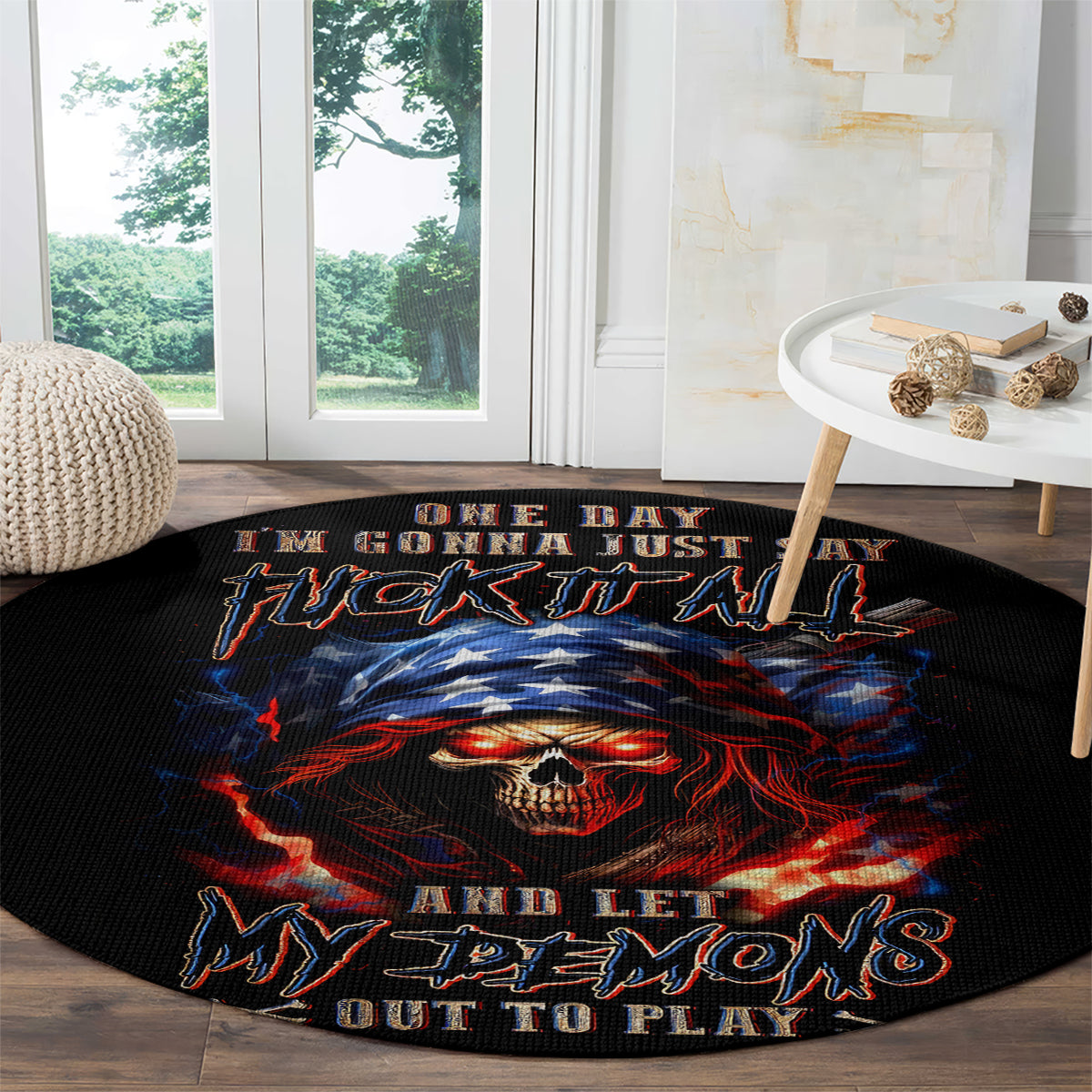 american-skull-round-carpet-one-day-i-gonna-fuck-it-all