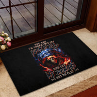 American Skull Rubber Doormat One Day I Gonna Fuck It All - Wonder Print Shop