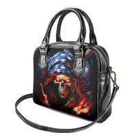 American Skull Shoulder Handbag One Day I Gonna Fuck It All
