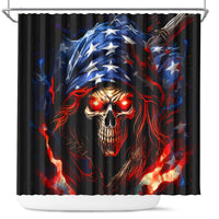 American Skull Shower Curtain One Day I Gonna Fuck It All