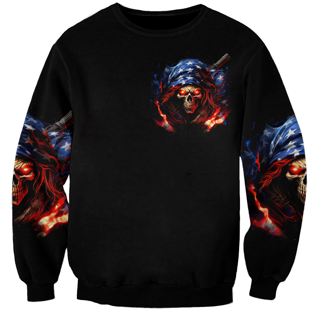 American Skull Sweatshirt One Day I Gonna Fuck It All - Wonder Print Shop