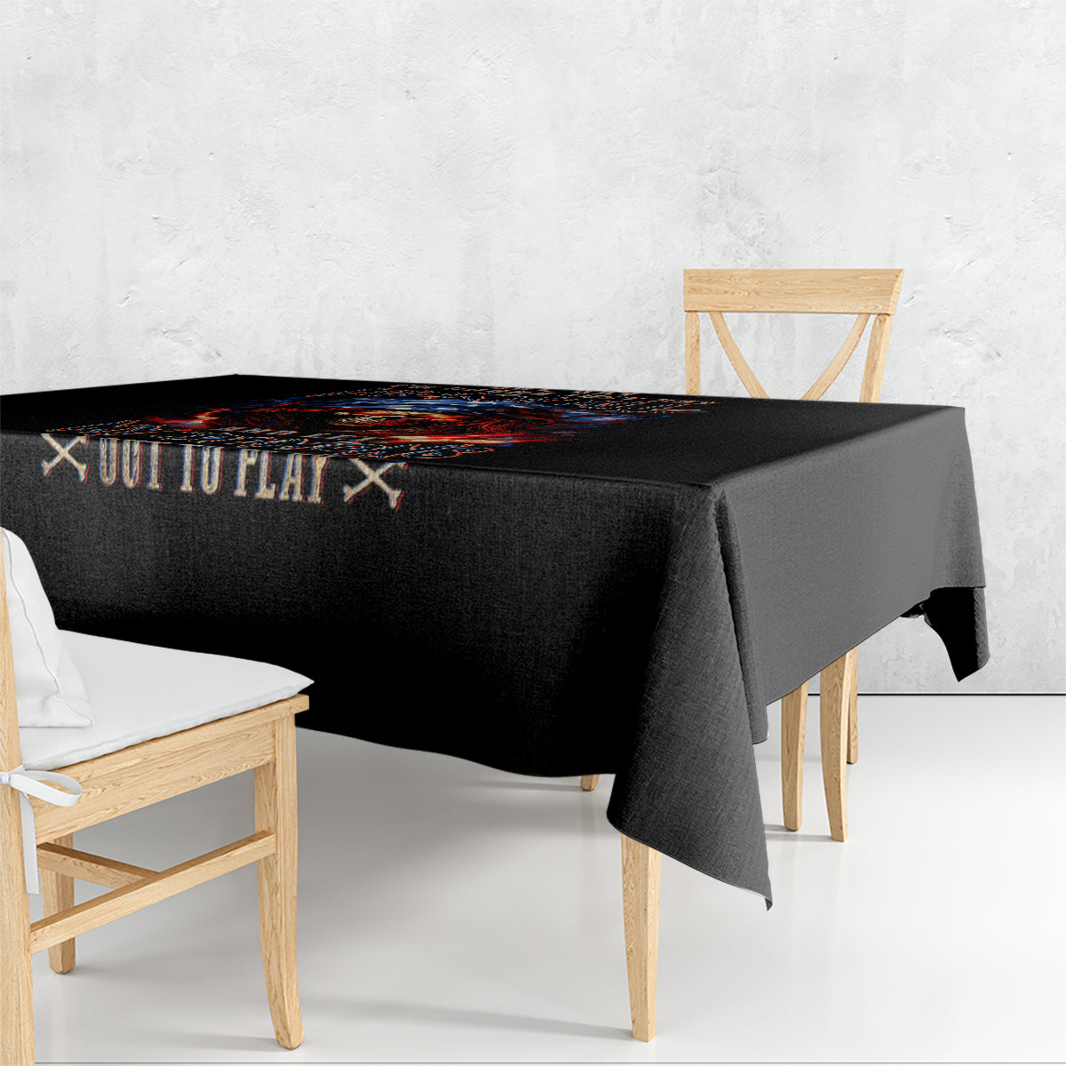 American Skull Tablecloth One Day I Gonna Fuck It All - Wonder Print Shop