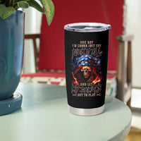 American Skull Tumbler Cup One Day I Gonna Fuck It All - Wonder Print Shop