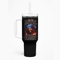 American Skull Tumbler With Handle One Day I Gonna Fuck It All - Wonder Print Shop