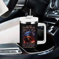 American Skull Tumbler With Handle One Day I Gonna Fuck It All - Wonder Print Shop
