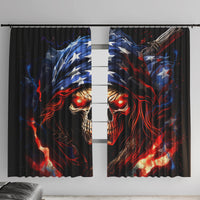 American Skull Window Curtain One Day I Gonna Fuck It All - Wonder Print Shop