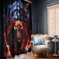 American Skull Window Curtain One Day I Gonna Fuck It All - Wonder Print Shop