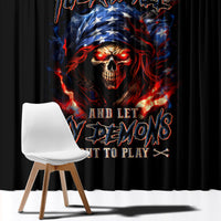 American Skull Window Curtain One Day I Gonna Fuck It All - Wonder Print Shop