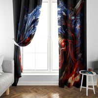 American Skull Window Curtain One Day I Gonna Fuck It All - Wonder Print Shop