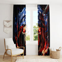 American Skull Window Curtain One Day I Gonna Fuck It All - Wonder Print Shop