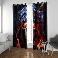 American Skull Window Curtain One Day I Gonna Fuck It All - Wonder Print Shop