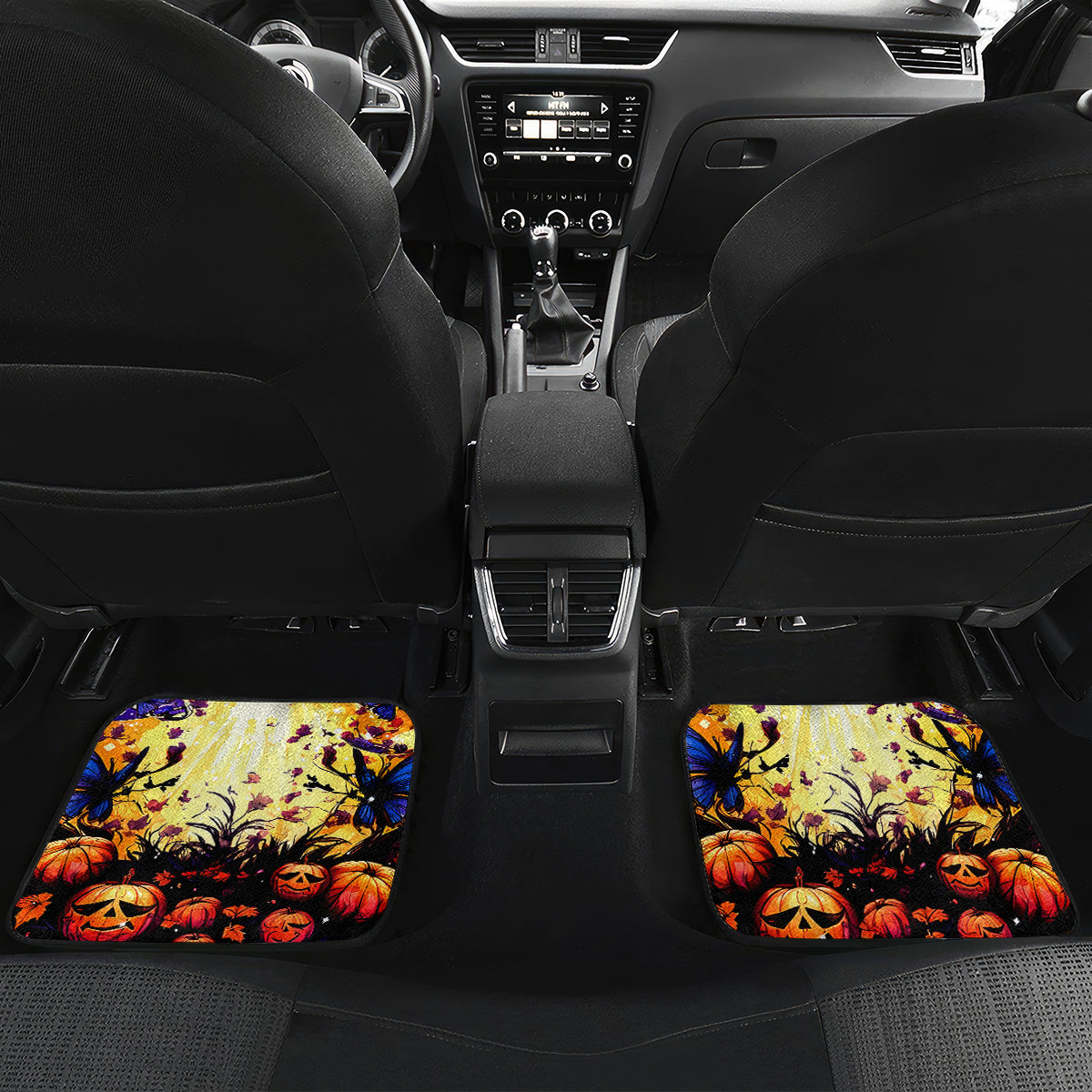 Halloween Skull Car Mats Please Excuse My Resting Witch Face - Wonder Print Shop