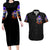 Halloween Skull Couples Matching Long Sleeve Bodycon Dress and Hawaiian Shirt Please Excuse My Resting Witch Face - Wonder Print Shop