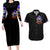 Halloween Skull Couples Matching Long Sleeve Bodycon Dress and Hawaiian Shirt Please Excuse My Resting Witch Face - Wonder Print Shop