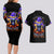 Halloween Skull Couples Matching Long Sleeve Bodycon Dress and Hawaiian Shirt Please Excuse My Resting Witch Face - Wonder Print Shop