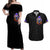 Halloween Skull Couples Matching Off Shoulder Maxi Dress and Hawaiian Shirt Please Excuse My Resting Witch Face - Wonder Print Shop