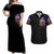 Halloween Skull Couples Matching Off Shoulder Maxi Dress and Hawaiian Shirt Please Excuse My Resting Witch Face - Wonder Print Shop