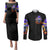 Halloween Skull Couples Matching Puletasi Dress and Long Sleeve Button Shirts Please Excuse My Resting Witch Face - Wonder Print Shop