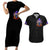 Halloween Skull Couples Matching Short Sleeve Bodycon Dress and Hawaiian Shirt Please Excuse My Resting Witch Face - Wonder Print Shop