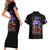 Halloween Skull Couples Matching Short Sleeve Bodycon Dress and Hawaiian Shirt Please Excuse My Resting Witch Face - Wonder Print Shop