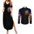 Halloween Skull Couples Matching Summer Maxi Dress and Long Sleeve Button Shirts Please Excuse My Resting Witch Face - Wonder Print Shop