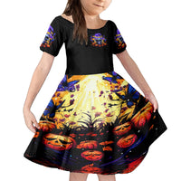 Halloween Skull Family Matching Long Sleeve Bodycon Dress and Hawaiian Shirt Please Excuse My Resting Witch Face - Wonder Print Shop