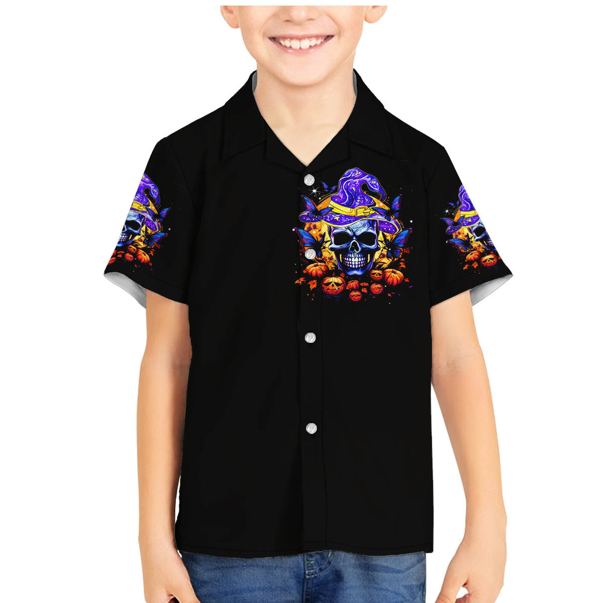 Halloween Skull Family Matching Mermaid Dress and Hawaiian Shirt Please Excuse My Resting Witch Face - Wonder Print Shop