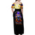 Halloween Skull Family Matching Off Shoulder Maxi Dress and Hawaiian Shirt Please Excuse My Resting Witch Face - Wonder Print Shop