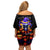 Halloween Skull Family Matching Off Shoulder Short Dress and Hawaiian Shirt Please Excuse My Resting Witch Face - Wonder Print Shop