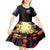 Halloween Skull Kid Short Sleeve Dress Please Excuse My Resting Witch Face - Wonder Print Shop