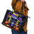 Halloween Skull Leather Tote Bag Please Excuse My Resting Witch Face - Wonder Print Shop