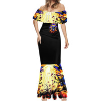 Halloween Skull Mermaid Dress Please Excuse My Resting Witch Face - Wonder Print Shop