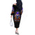 Halloween Skull Off The Shoulder Long Sleeve Dress Please Excuse My Resting Witch Face - Wonder Print Shop