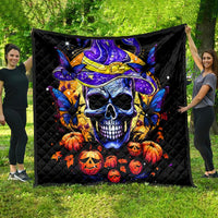 Halloween Skull Quilt Please Excuse My Resting Witch Face - Wonder Print Shop