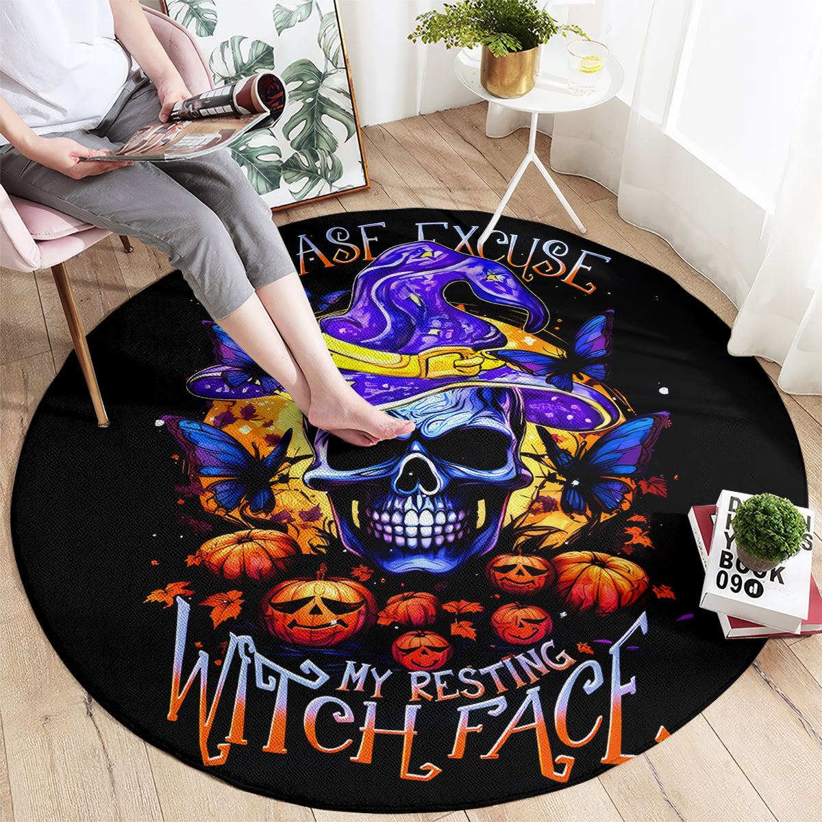 halloween-skull-round-carpet-please-excuse-my-resting-witch-face