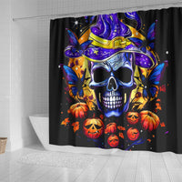 Halloween Skull Shower Curtain Please Excuse My Resting Witch Face