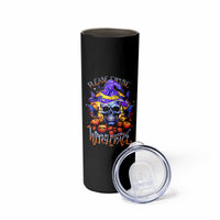 Halloween Skull Skinny Tumbler Please Excuse My Resting Witch Face - Wonder Print Shop