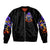 Halloween Skull Sleeve Zip Bomber Jacket Please Excuse My Resting Witch Face - Wonder Print Shop