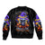 Halloween Skull Sleeve Zip Bomber Jacket Please Excuse My Resting Witch Face - Wonder Print Shop