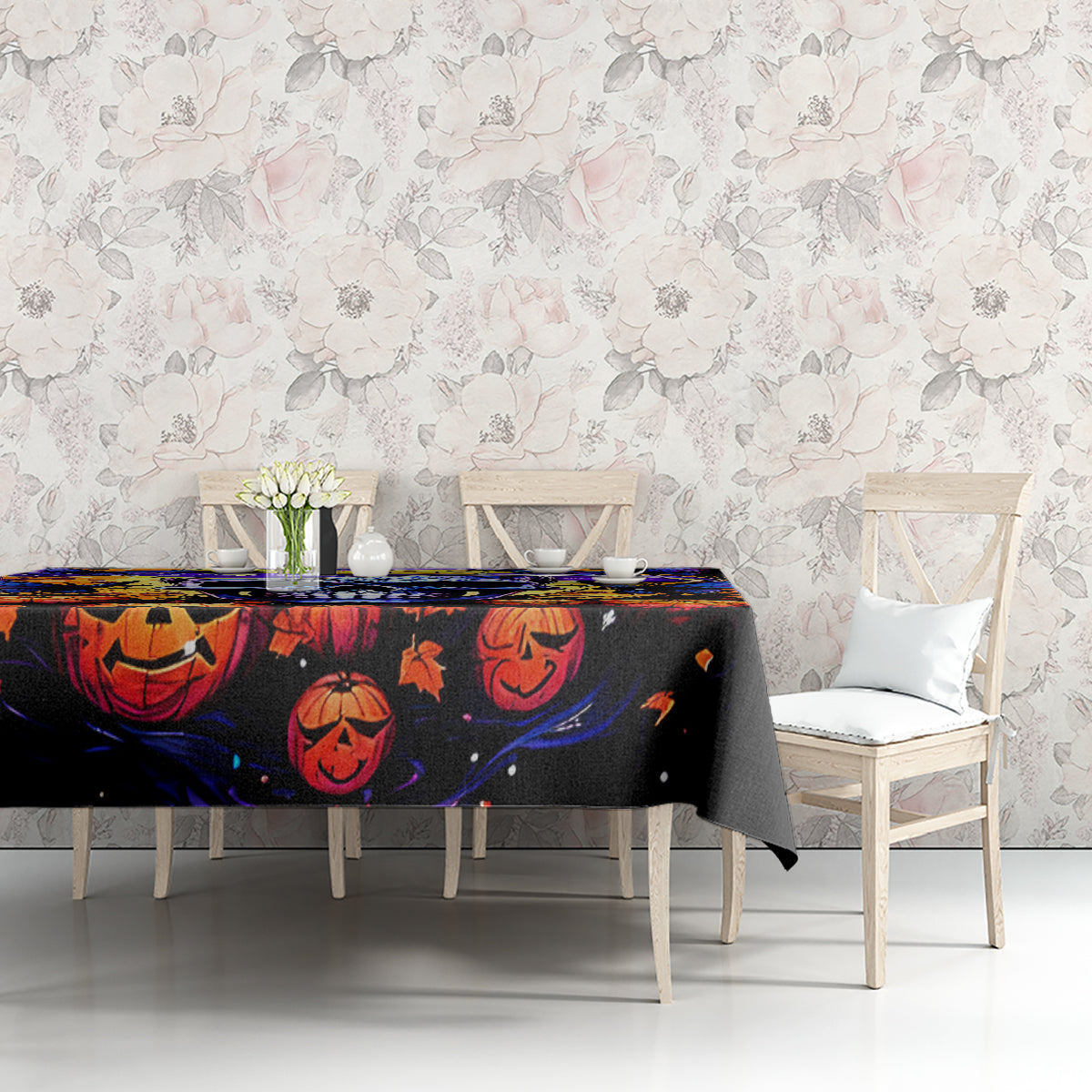 Halloween Skull Tablecloth Please Excuse My Resting Witch Face - Wonder Print Shop