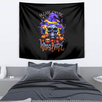 Halloween Skull Tapestry Please Excuse My Resting Witch Face - Wonder Print Shop