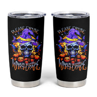 Halloween Skull Tumbler Cup Please Excuse My Resting Witch Face - Wonder Print Shop