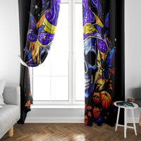 Halloween Skull Window Curtain Please Excuse My Resting Witch Face - Wonder Print Shop