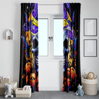 Halloween Skull Window Curtain Please Excuse My Resting Witch Face - Wonder Print Shop