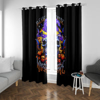 Halloween Skull Window Curtain Please Excuse My Resting Witch Face - Wonder Print Shop